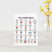 Carte Conseiller Mes compétences d'adaptation Alphabet S (Fleur jaune)