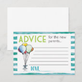 Carte Conseiller pour les nouveaux parents (Devant / Derrière)