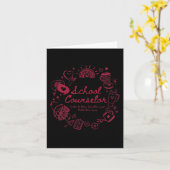 Carte Conseiller scolaire Retour À L'École Conseil scola (Fleur jaune)