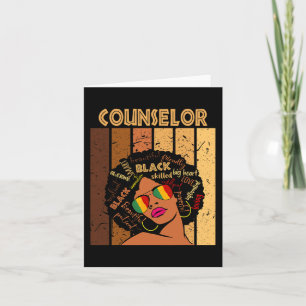 Carte Conseillère Afro-Américaine Femmes Historique Noir