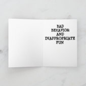 CARTE CONSEILS AMUSANTS POUR VOTRE **6E** ANNIVERSAIRE (Intérieur)