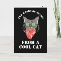 conseils d'anniversaire d'un drôle de chat Cool