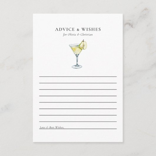 Carte Conseils de Fête des mariées (Devant)