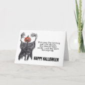 Carte Conseils de vie Halloween Scarecrow (Devant)