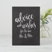 Carte Conseils et Vœux Panneau de Craie Pas Cher (Debout devant)