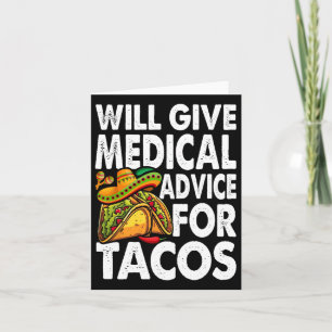 Carte Conseils Médicaux Pour Tacos Mexicains Cinco De Ma