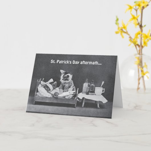 Carte Conséquence du jour de St Patrick (Fleur jaune)