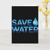 Carte Conservation de l'eau Typographie pour la conserva (Fleur jaune)