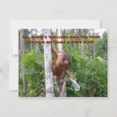 Carte Conservation, pas de pollution plastique (Devant)