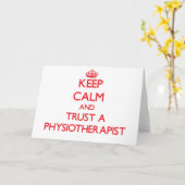 Carte Conserver le calme et faire confiance à un physioa (Fleur jaune)