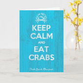 Carte Conserver le calme et manger les crabes (Fleur jaune)