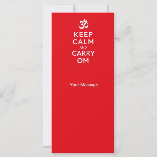 Carte Conserver le calme et porter la motivation (Devant)