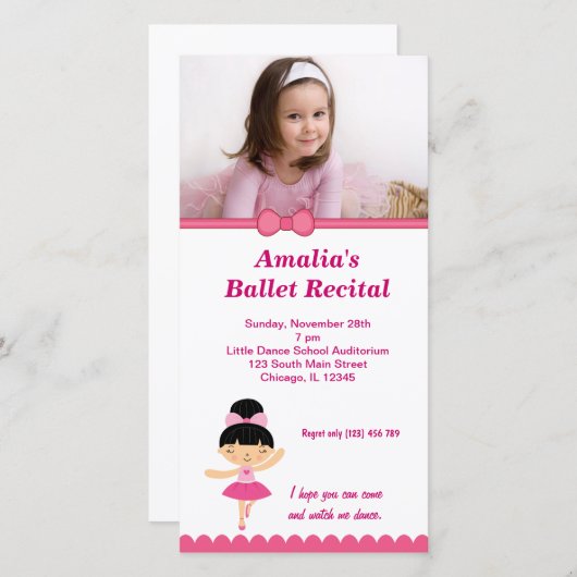 Carte Considérant Ballet (Devant / Derrière)