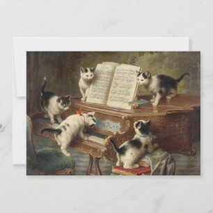 Carte Considérant des chatons Carl Reichert