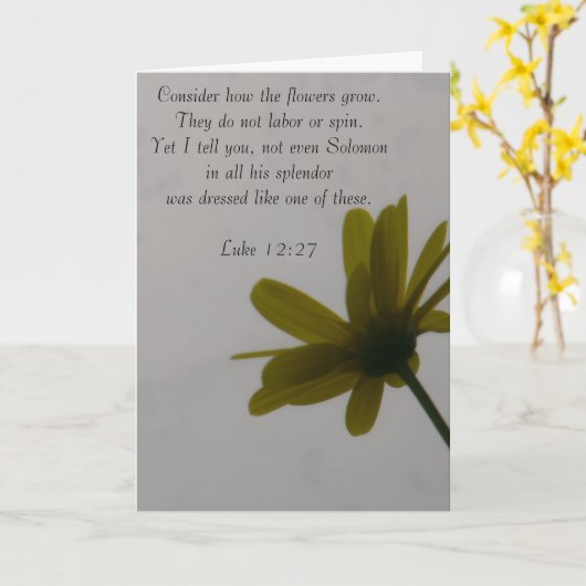 Carte Considérez comme les fleurs sauvages poussent (Fleur jaune)