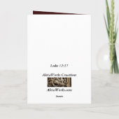 Carte Considérez le Lillies (Dos)