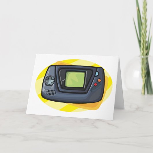 Carte Console de jeu portable rétro des années 90 pour j (Devant)
