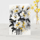 Carte Consolida - Fleurs aquarelles (Fleur jaune)
