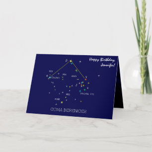 Carte Constellation Coma Berenices de l'hémisphère Nord