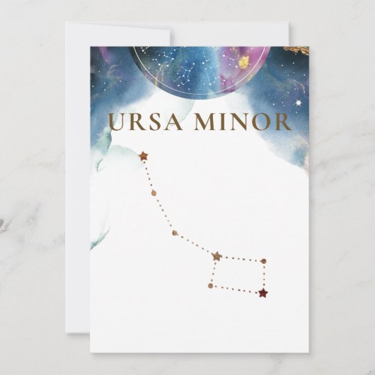 Carte Constellation mineure d'Ursa, Numéro de tableau cé (Devant)