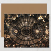 Carte Constellations du Zodiaque Mécanique Steampunk (Devant / Derrière)