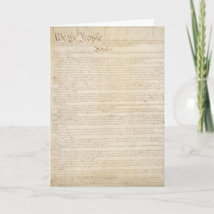 Carte Constitution des États-Unis, Nous le Peuple