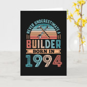 Carte Constructeur né en 1994 30e anniversaire Cadeau Bu (Fleur jaune)