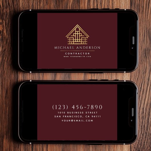 Carte Construction de maisons numériques Red Business