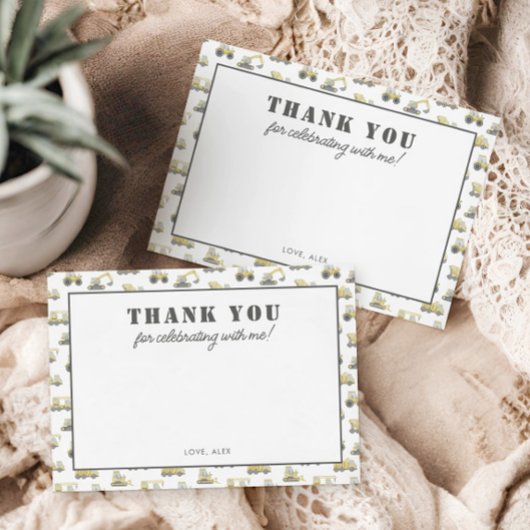 Carte Construction Véhicules Camion Boys Merci