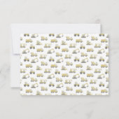 Carte Construction Véhicules Camion Boys Merci (Dos)