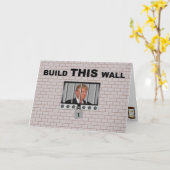 Carte Construire ce mur / Anti-Trump, (Fleur jaune)