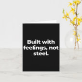 Carte Construit Avec Sentiments (Fleur jaune)