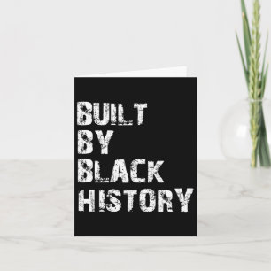 Carte Construit par l'histoire noire Black History Junet