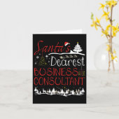 Carte Consultant en Affaires Emploi Noël Cadeau de Noël  (Fleur jaune)