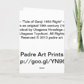 Carte Conte de droite de Genji 1853 (Dos)