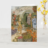 Carte Conte de fées anglais (blanc à l'intérieur) (Fleur jaune)