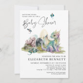 Carte Conte de fées des dragons | Fête de bébé Œufs de d (Devant)