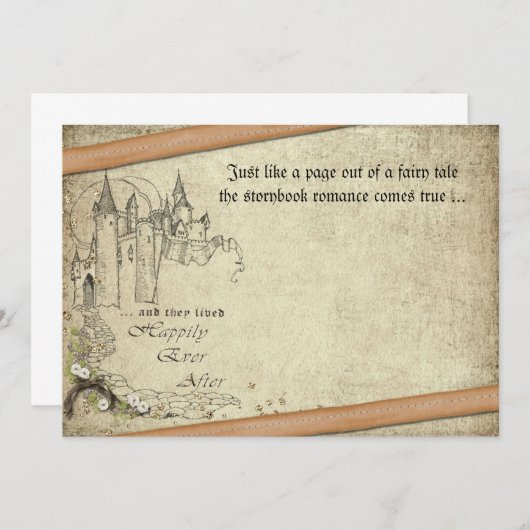 Carte Conte de fées vintage (Devant / Derrière)