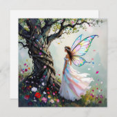 Carte Conte de fées Whimsical Magique Blank (Devant / Derrière)