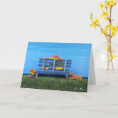 Carte Contemplation fraîche (Fleur jaune)