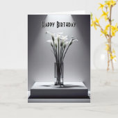 Carte Contemporain Calla Lily Bouquet (Fleur jaune)