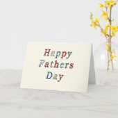 Carte contemporaine de fête des pères (Fleur jaune)