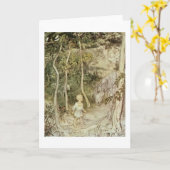 Carte Contes de fées irlandais (blanc à l'intérieur) (Fleur jaune)