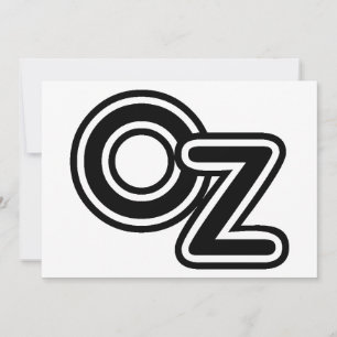 Carte Contes de fées vintage noir et blanc de l'Oz