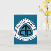 Carte Continental Divide Trail Sign Usa (Fleur jaune)