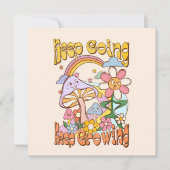 Carte Continuer, continuer à croître - Champignons et fl (Devant)