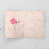 Carte Continuez À Briller ! Jardin Floral Pêche Encourag (Intérieur)