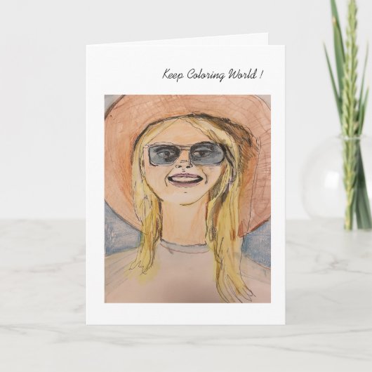 Carte Continuez à colorier Marilyn Card (Devant)