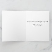 Carte Continuez à économiser. Réimpression d'une affiche (Intérieur)