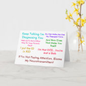 Carte Continuez à parler Je vous diagnostique (Fleur jaune)